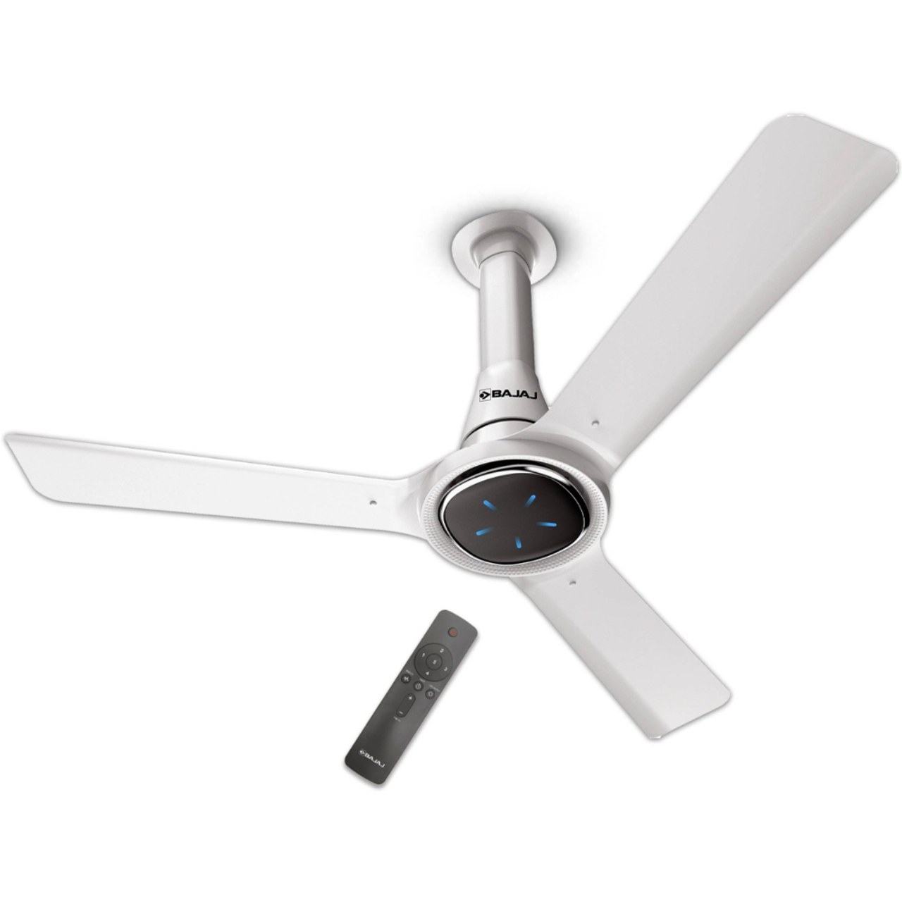 Bajaj Eurostos Ceiling Fan 1200 mm 5 Star BLDC 3 Blade with Remote (Base White)