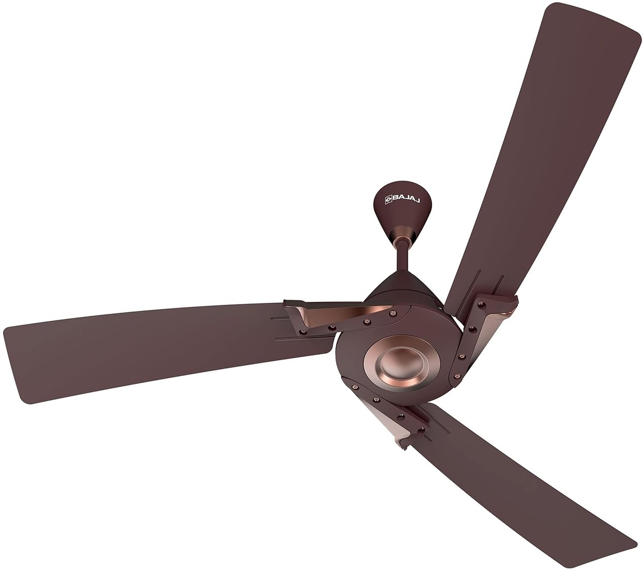 Bajaj Euro Prime EE Ceiling Fan 1200mm Anti-Viral Anti-Bacterial Low Power Walnut Copper