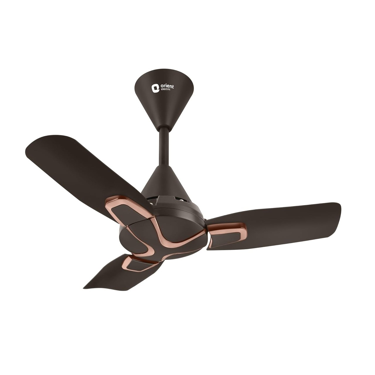 Orient Electric Jazz Ceiling Fan 600mm 100% Copper Motor Double Ball Bearing (Metallic Bronze/Copper)