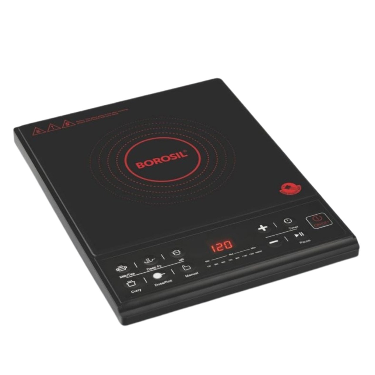 Borosil Induction Cooktop BIC16PC31 1600W Portable Energy-Efficient Black