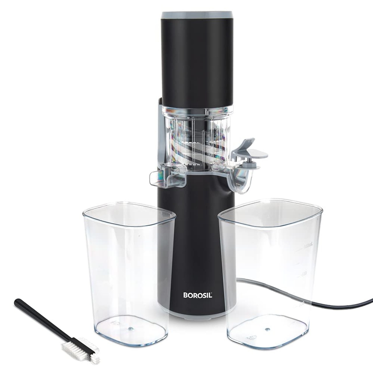 Borosil Juicer Easy Cold Press Slow Juicer 130W Compact Design Anti Drip Outlet