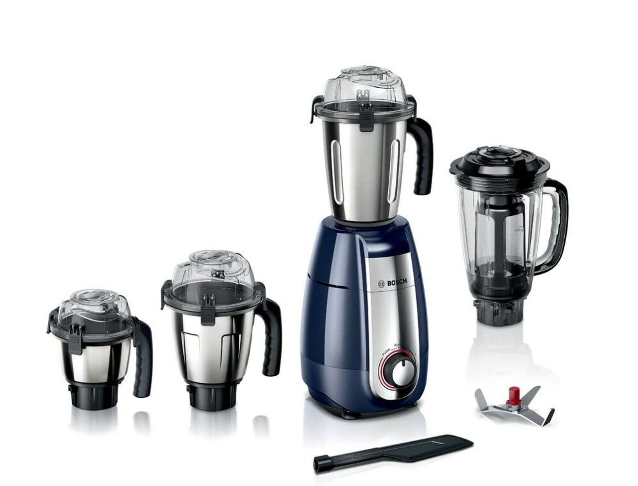 Bosch TrueMixx Style Mixer Grinder 750W Copper Motor Dark Blue - MGM6642DIN