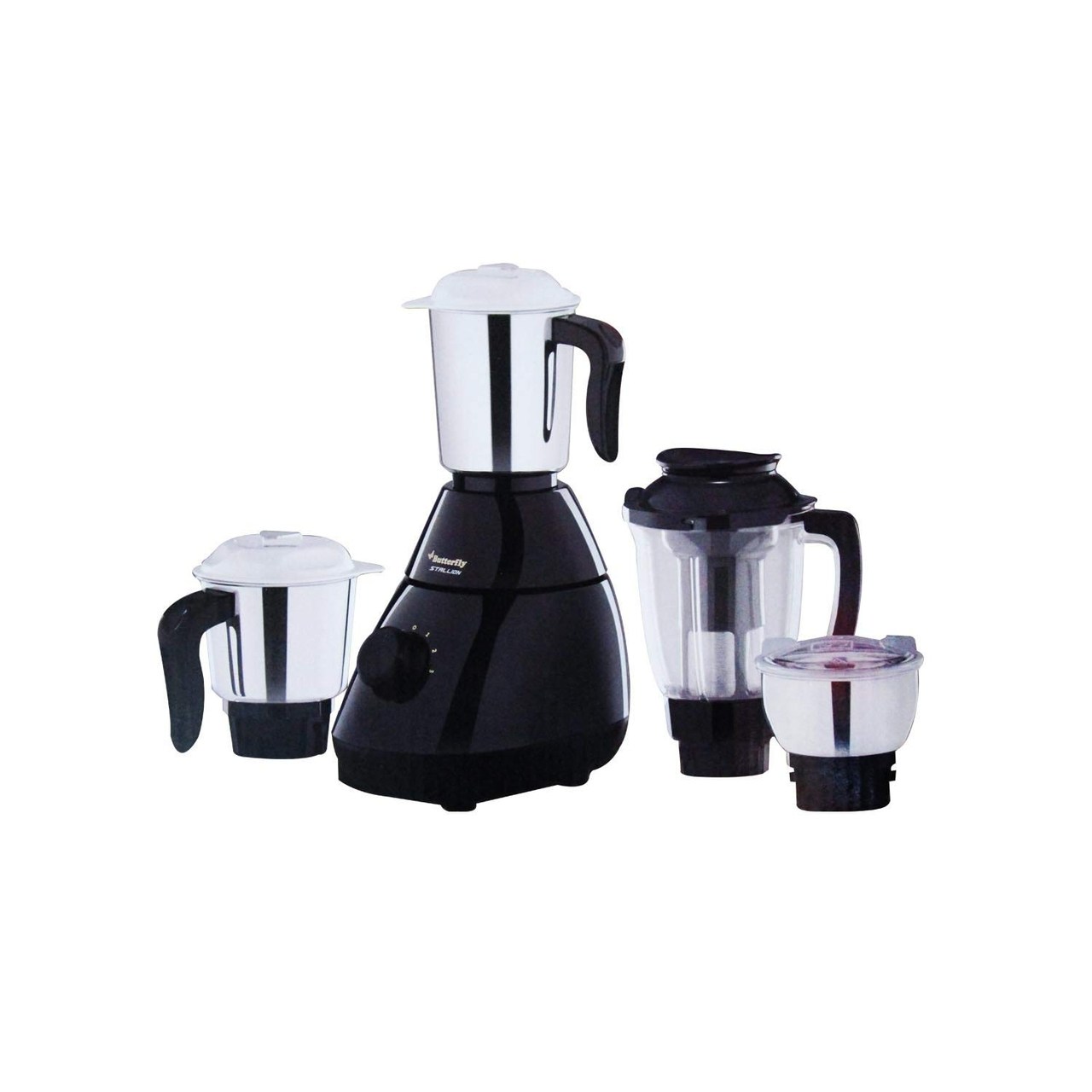 Butterfly Mixer Grinder 750W 4 Jar Black