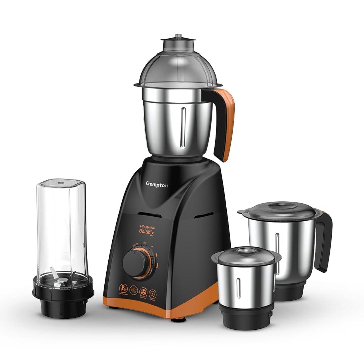 Crompton Mixer Grinder Boltmix Pro 750W Powertron Motor 4 Jars