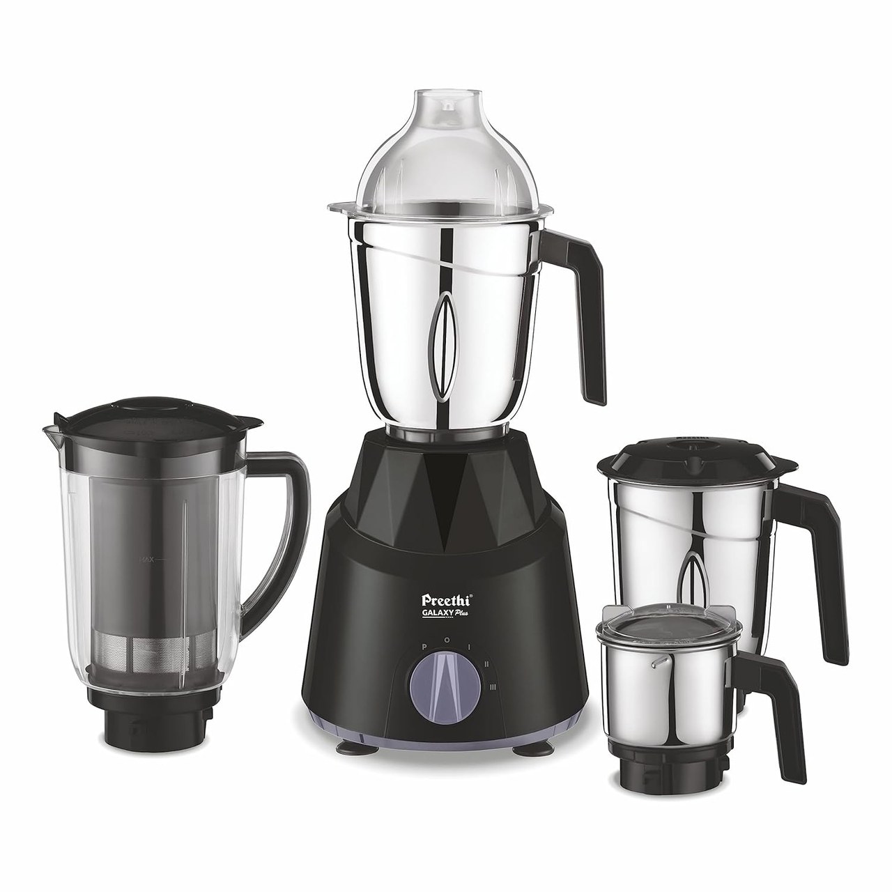 Preethi Mixer Grinder 750W Super Extractor Jar Stainless Steel Blades (Galaxy Plus)
