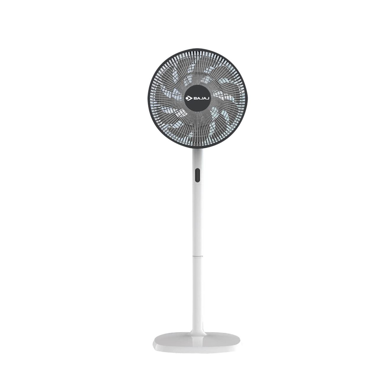 Bajaj Dominus 18 Pedestal Fan 350mm BLDC Motor Digital Display Remote Control Grey & Black