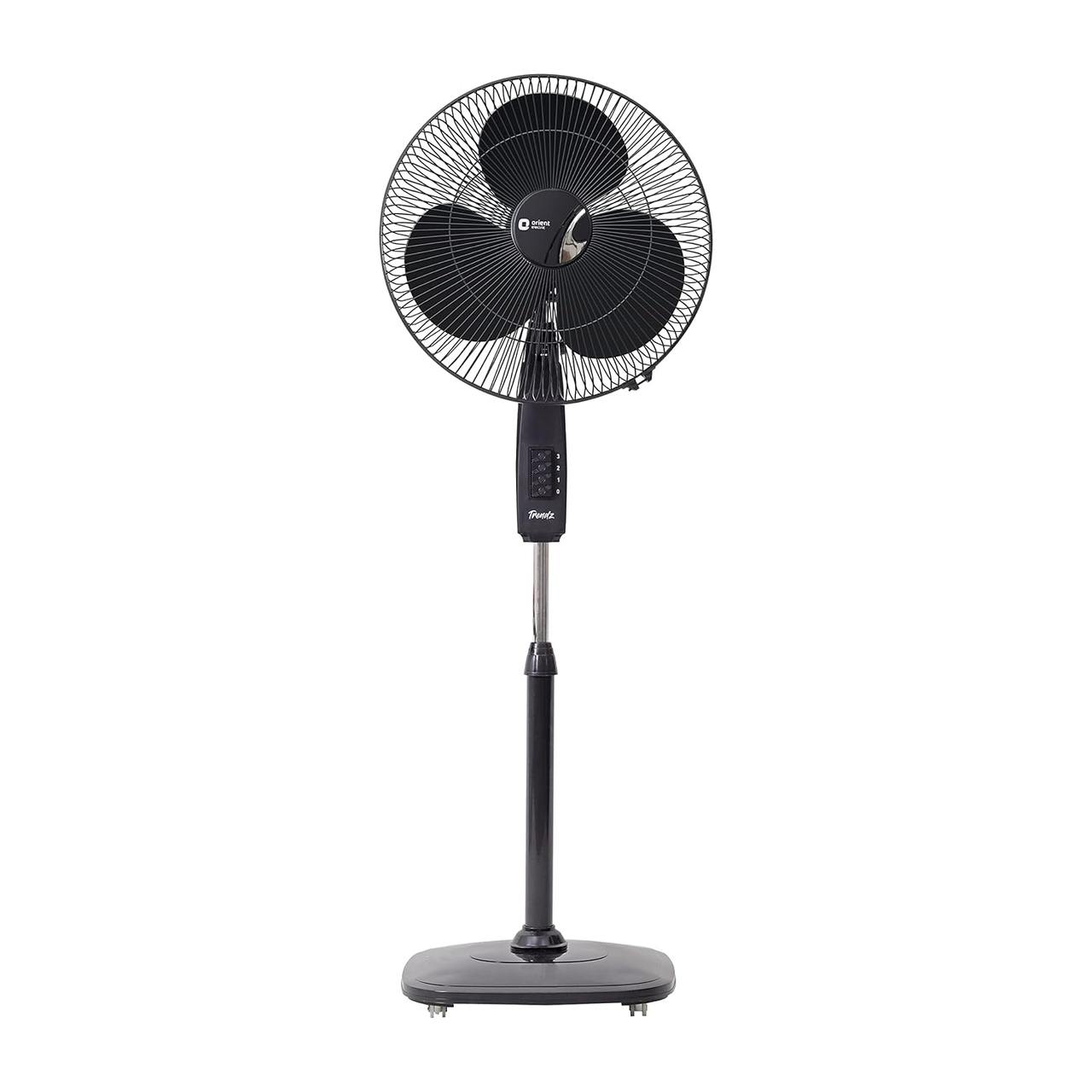 Orient Electric Stand 32 Trendz Pedestal Fan with CT Technology, 1330 RPM, 400MM Sweep, Slate Grey