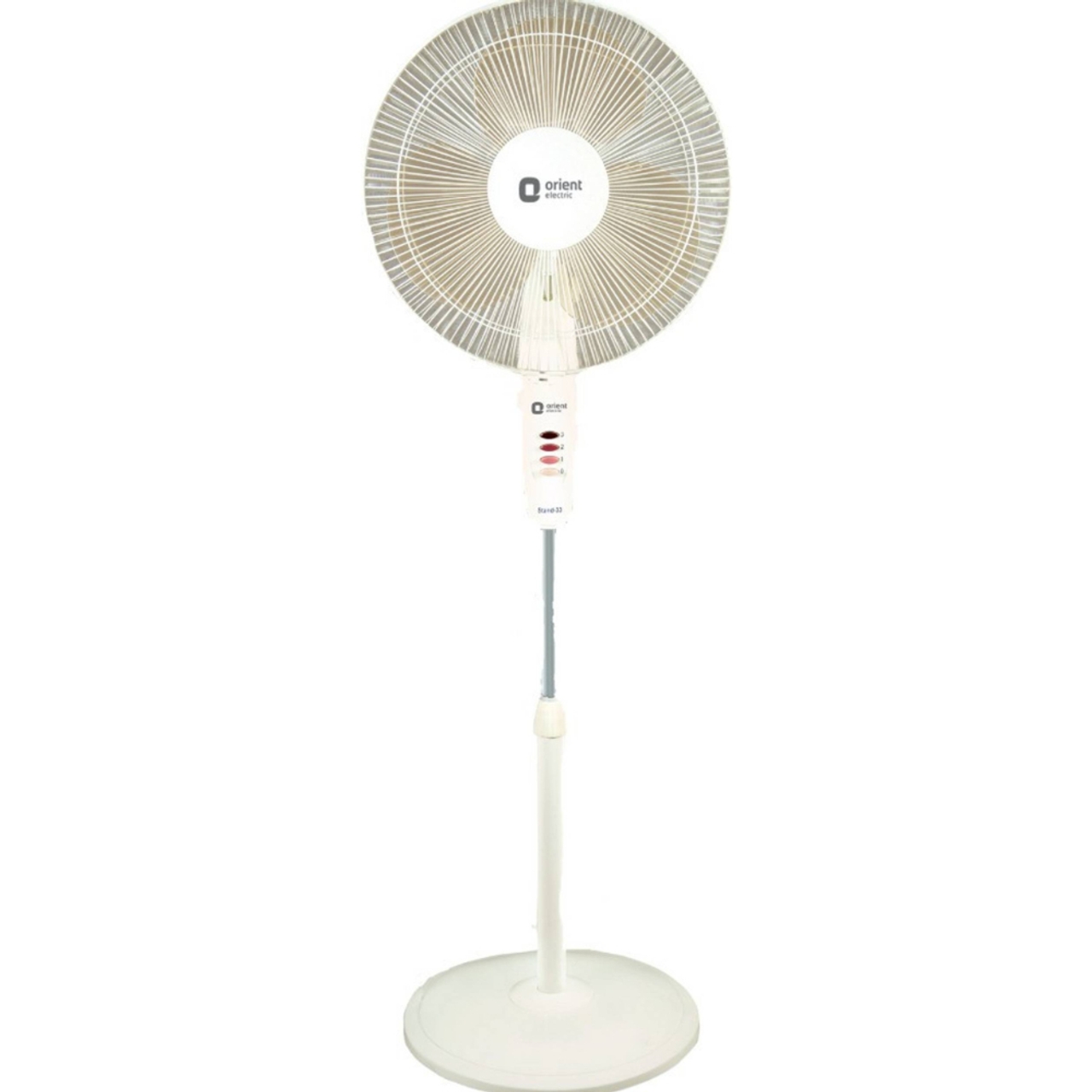 Orient Electric Stand 33 Pedestal Fan 400mm 3 Blade White
