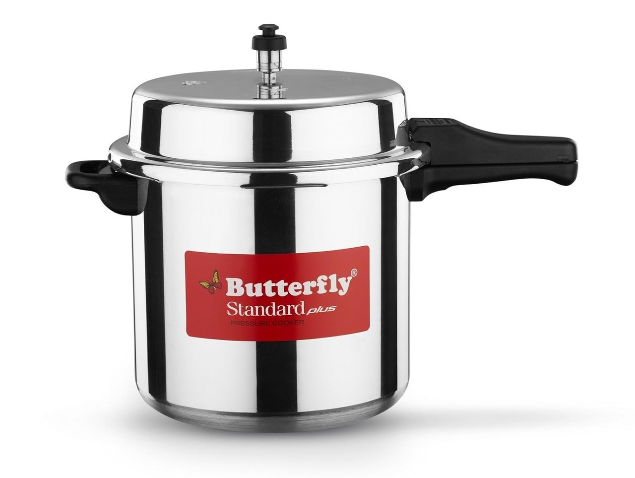 Butterfly Pressure Cooker Standard Plus Induction Base Aluminium Outer Lid 12L