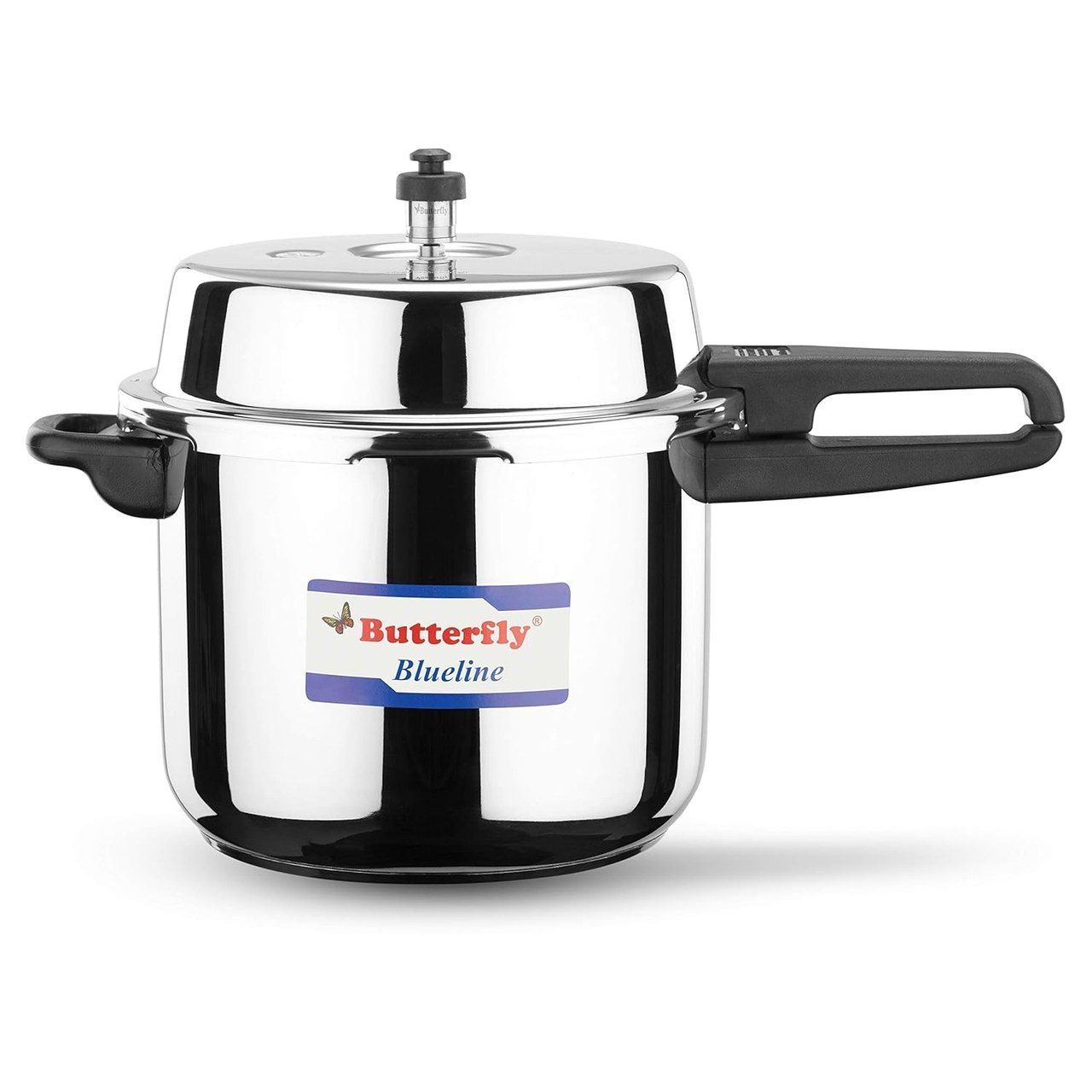 Butterfly Blue Line Stainless Steel Outer Lid Pressure Cooker 10L Silver