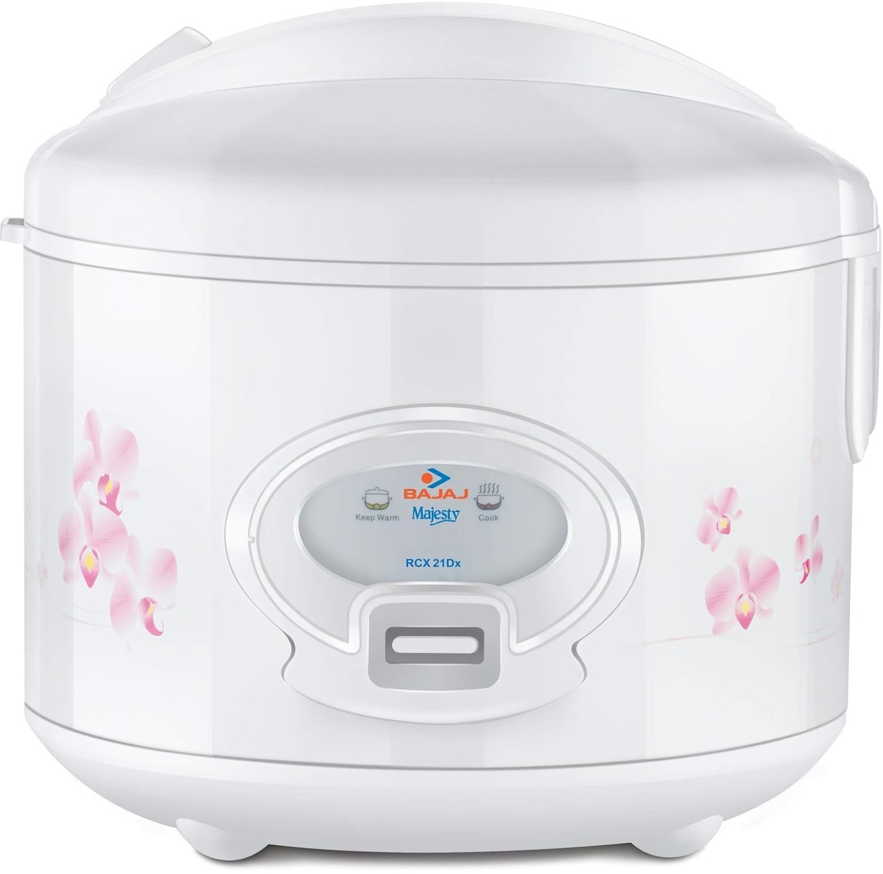 Bajaj Majesty 550-Watt Deluxe Multifunction Cooker, 1.8 Liters, White (RCX21 DLX)