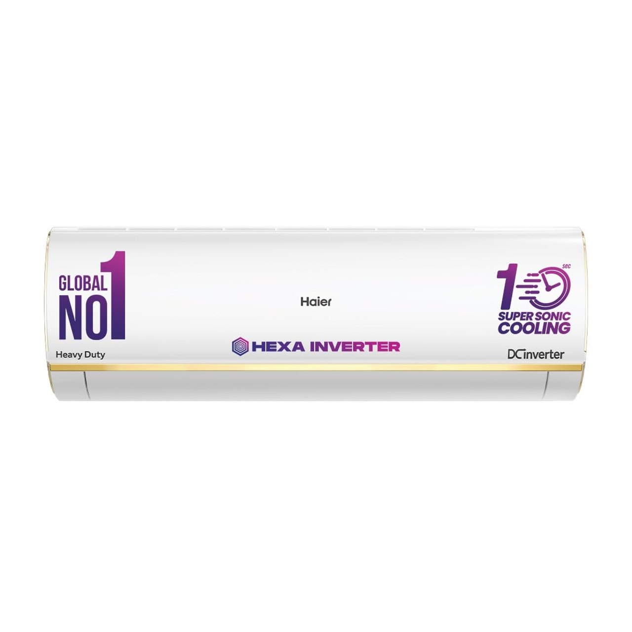 Haier Split AC 1 Ton 5 Star HEXA Inverter 4-Way Swing Frost Self Clean (HSU14K-PYSG5BN-INV)
