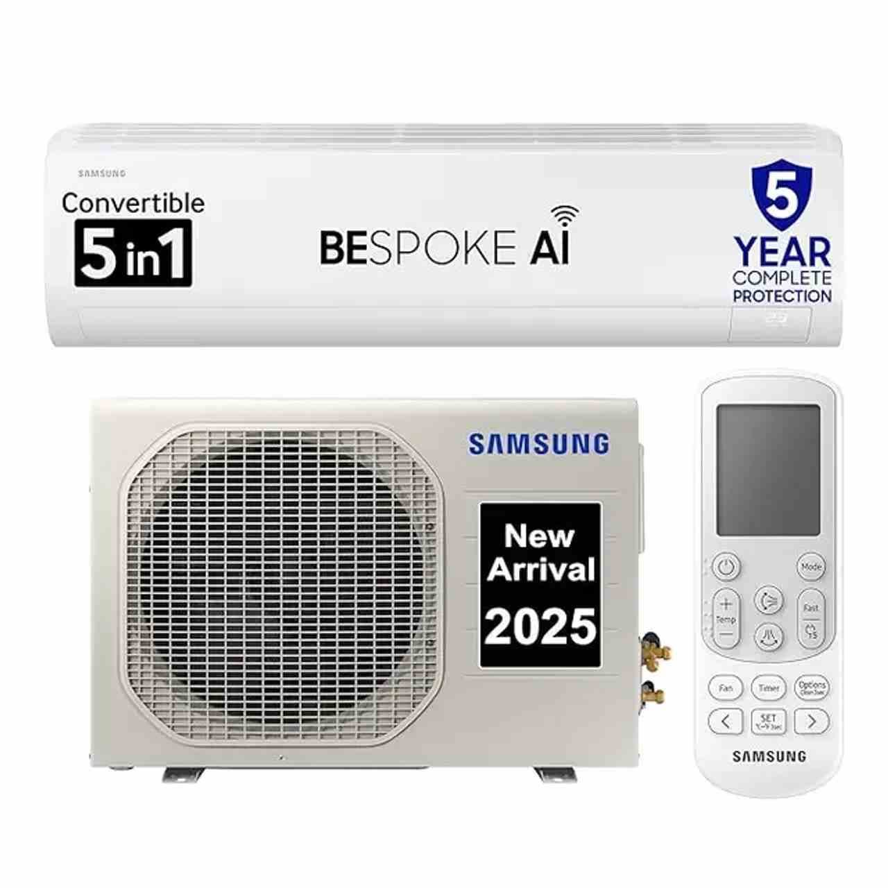 Samsung Split AC 1.5 Ton 5 Star Inverter Wi-Fi Voice Control (AR50F19D1ZH)