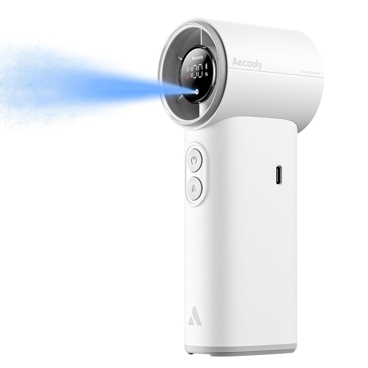 High-Speed Misting Fan (Cool Air Pro, White)