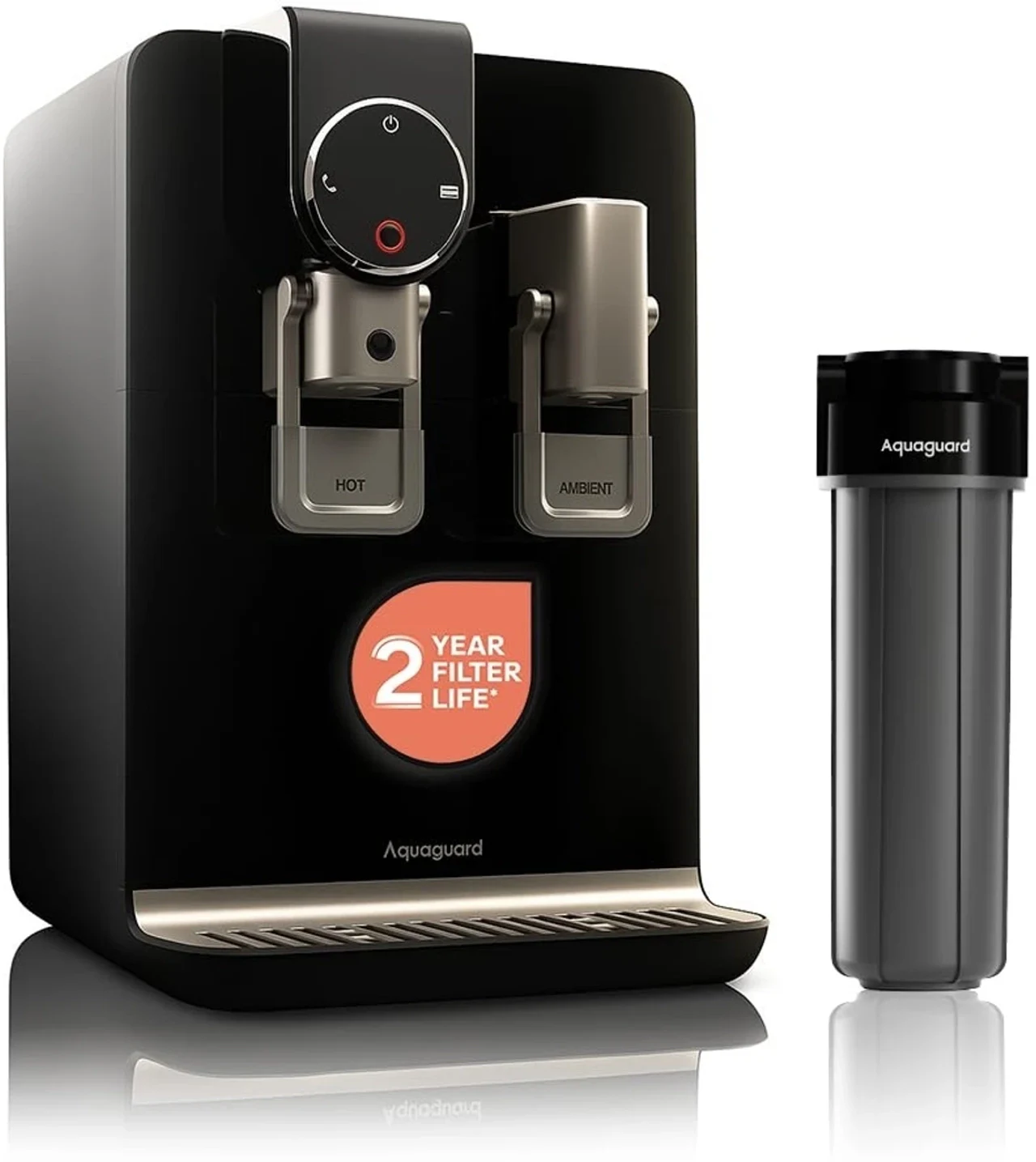 5.6 L RO+UV+Minerals Water Purifier (Aspire Blaze 2X, Hot & Ambient, Steel Tank)