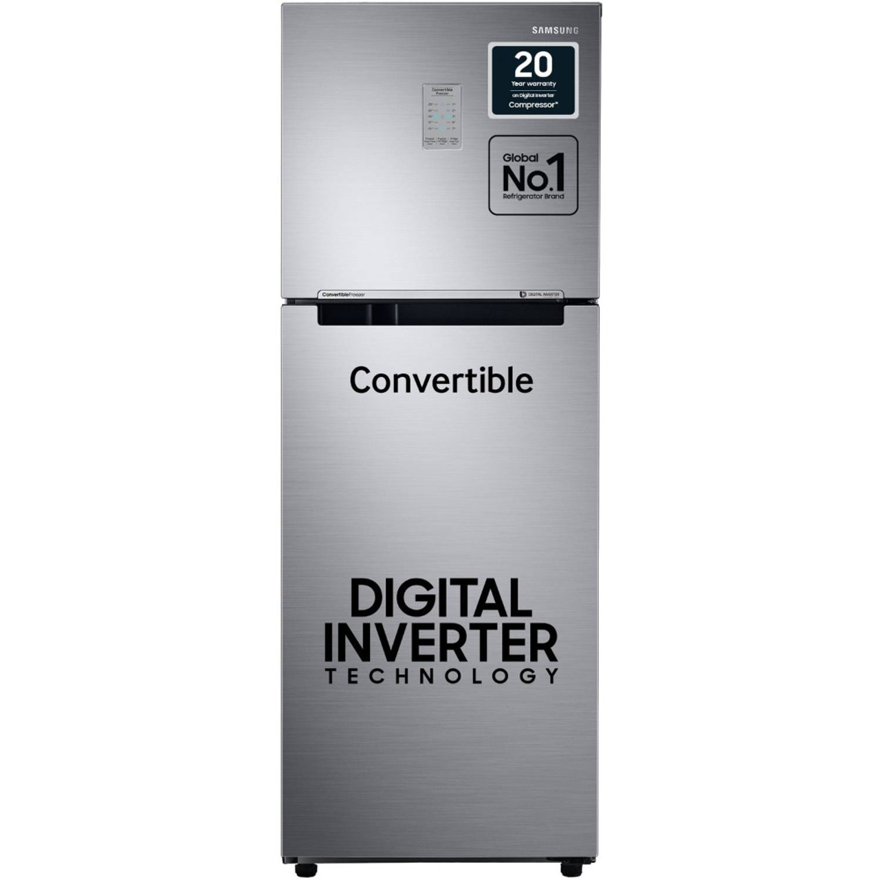 Samsung Double Door Refrigerator Frost Free 236 L 3 Star, (Ez Clean Steel, RT28C3733SL/HL)