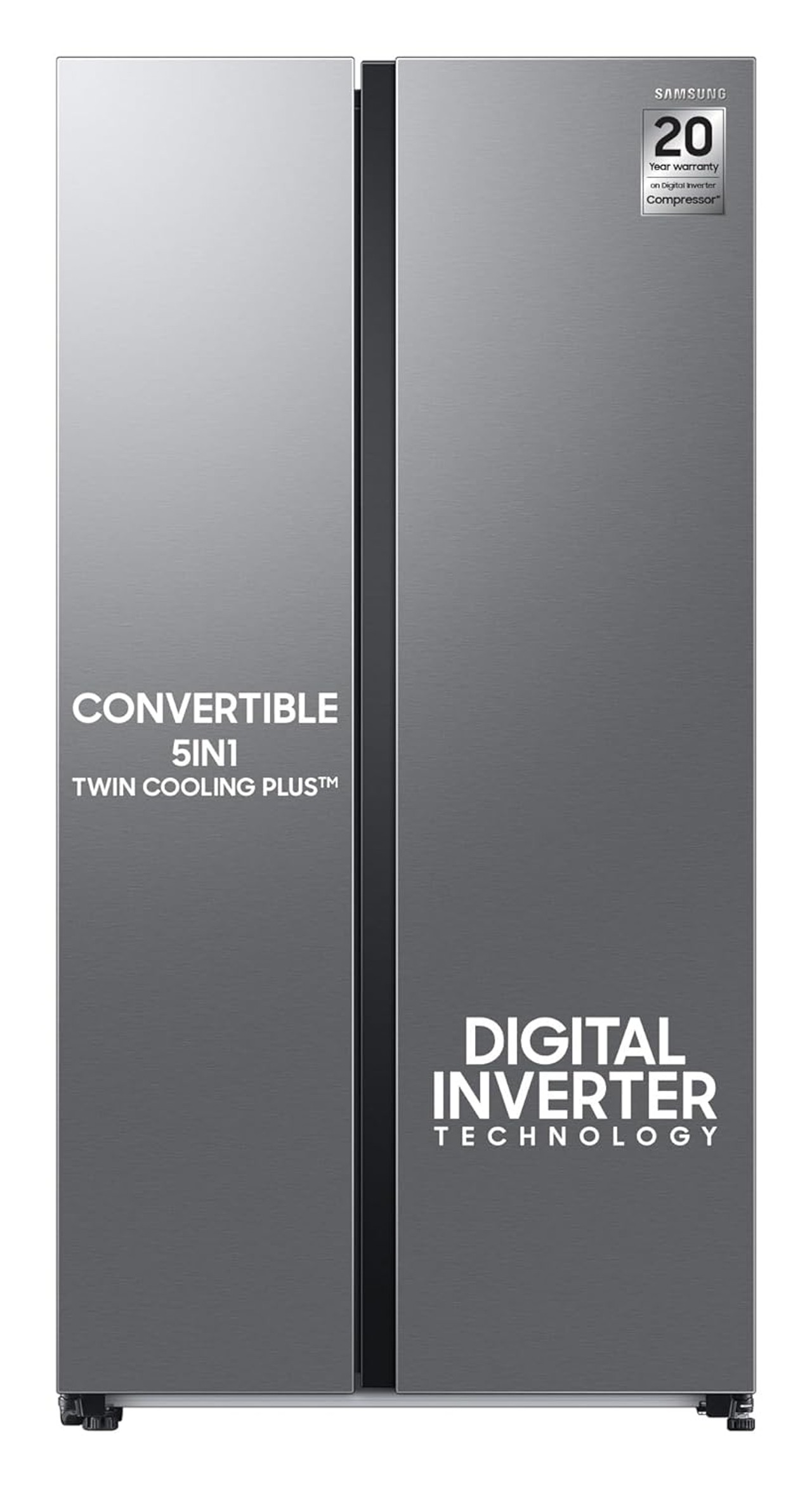 Samsung Side By Side Inverter Refrigerator 653L Wi-Fi Enabled SmartThings EZ Clean Steel (RS76CG8113SLHL)