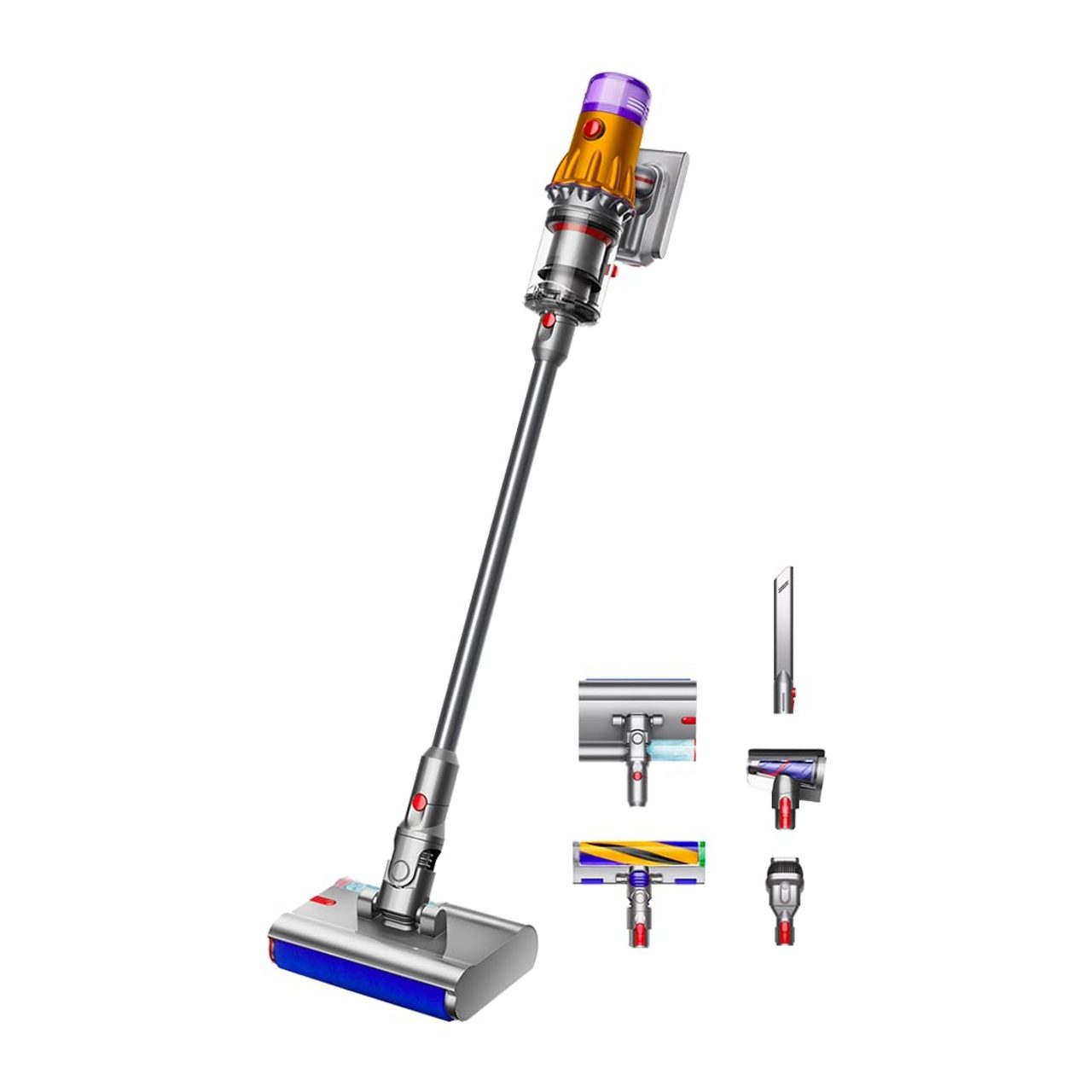 Dyson V12 Detect Slim Submarine Cordless Vacuum Cleaner|All-in-one wet & dry vacuum|Illumination for hidden dust|150 Airwatts,0.35L bin,60 mins runtime