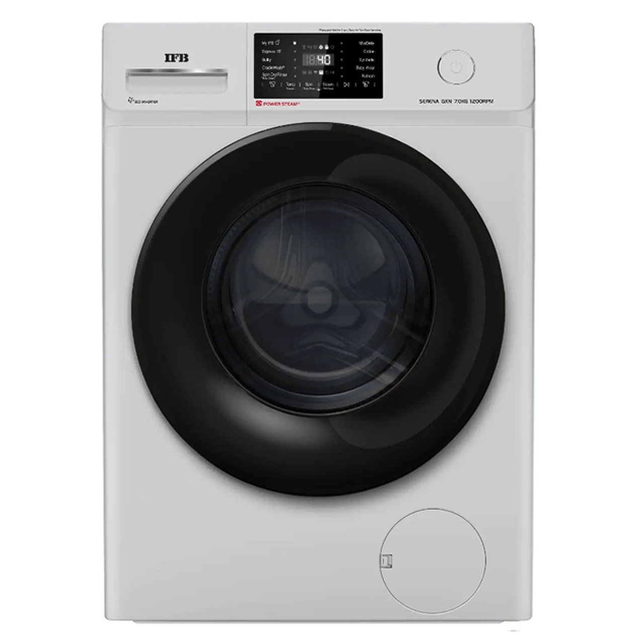 IFB Front Load Washing Machine 7 KG Steam Refresh Eco Inverter Wi-Fi (Serena GXN 7012)