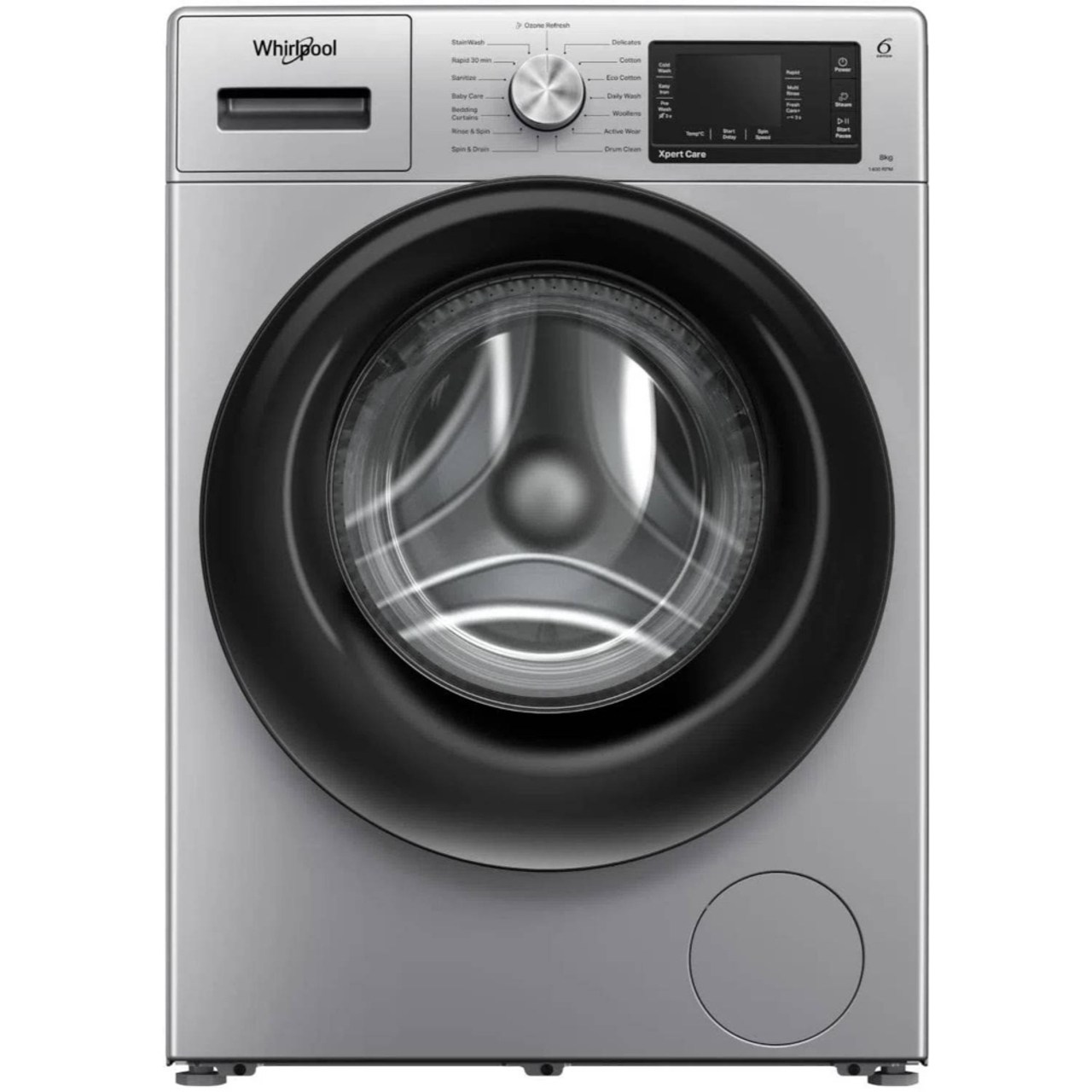 Whirlpool Fully Automatic Front Load Washing Machine 8 kg In-built Heater Black (XO8014BYS)