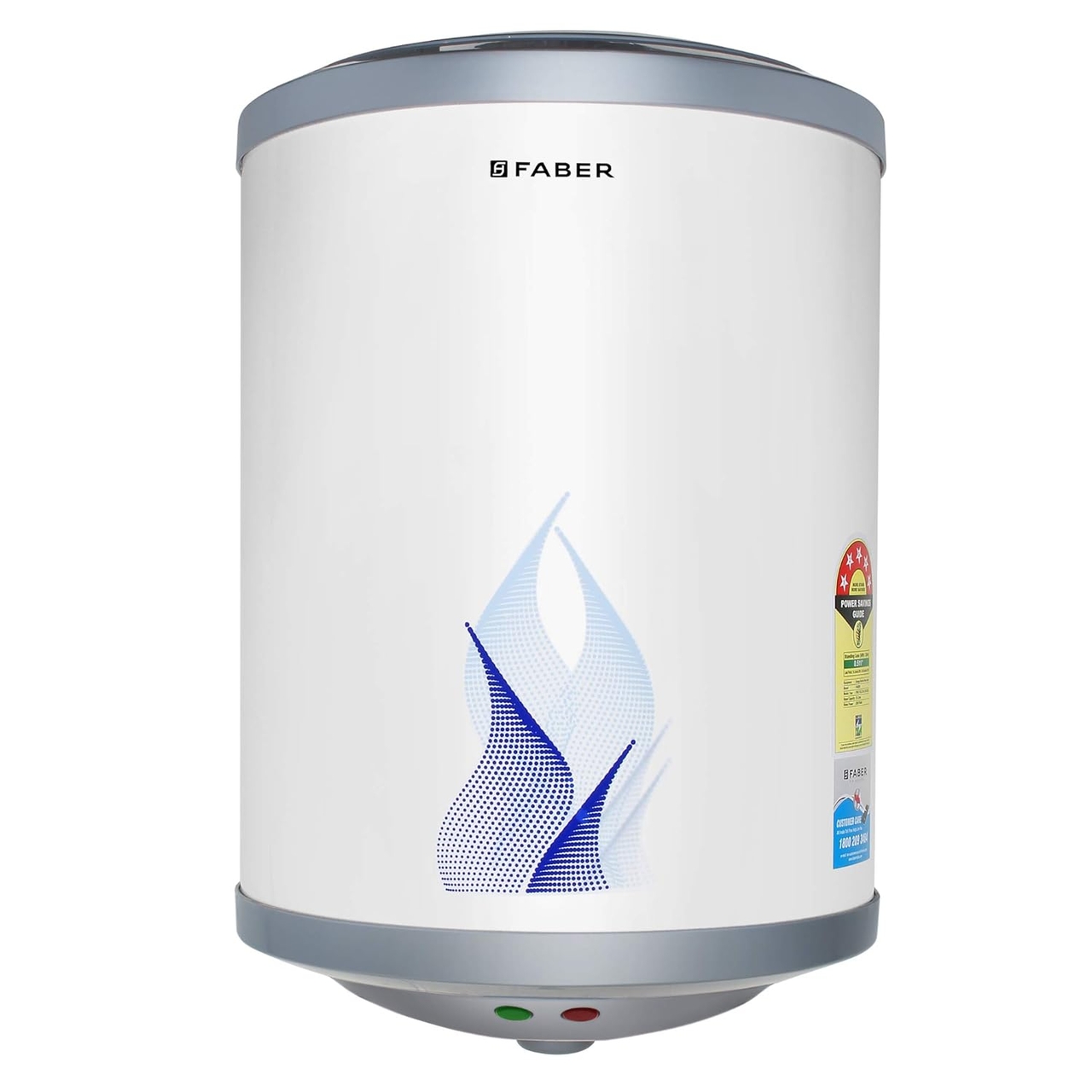 Faber Storage Water Heater Glassline 10 L 5 Star White (FWG Vulcan 10V)