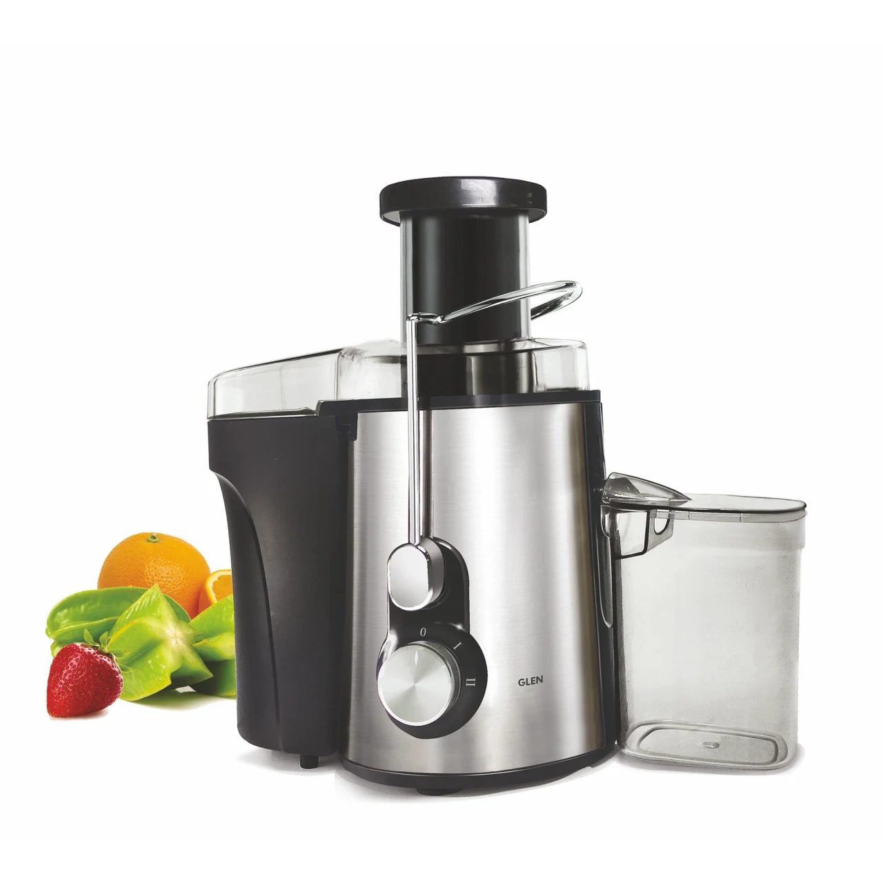 Glen Centrifugal Juicer 600W with Full Apple Feeding Tube, 600ml Juice Collector, Stainless Steel Filter (SA-4019)