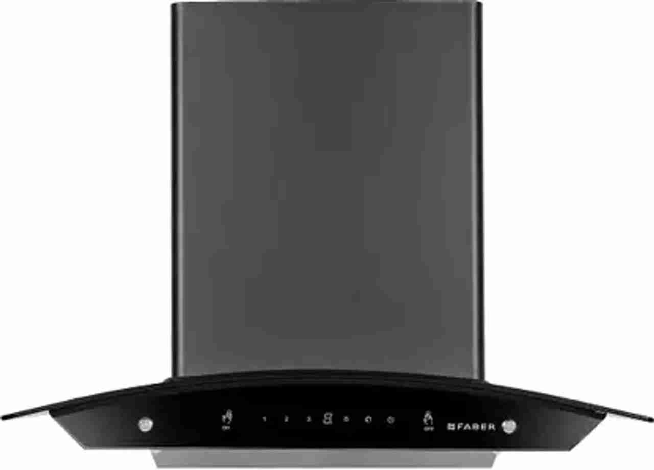 Faber Chimney Hood Zest In HC SC FL BK 60 Auto Clean 1200 CMH Black