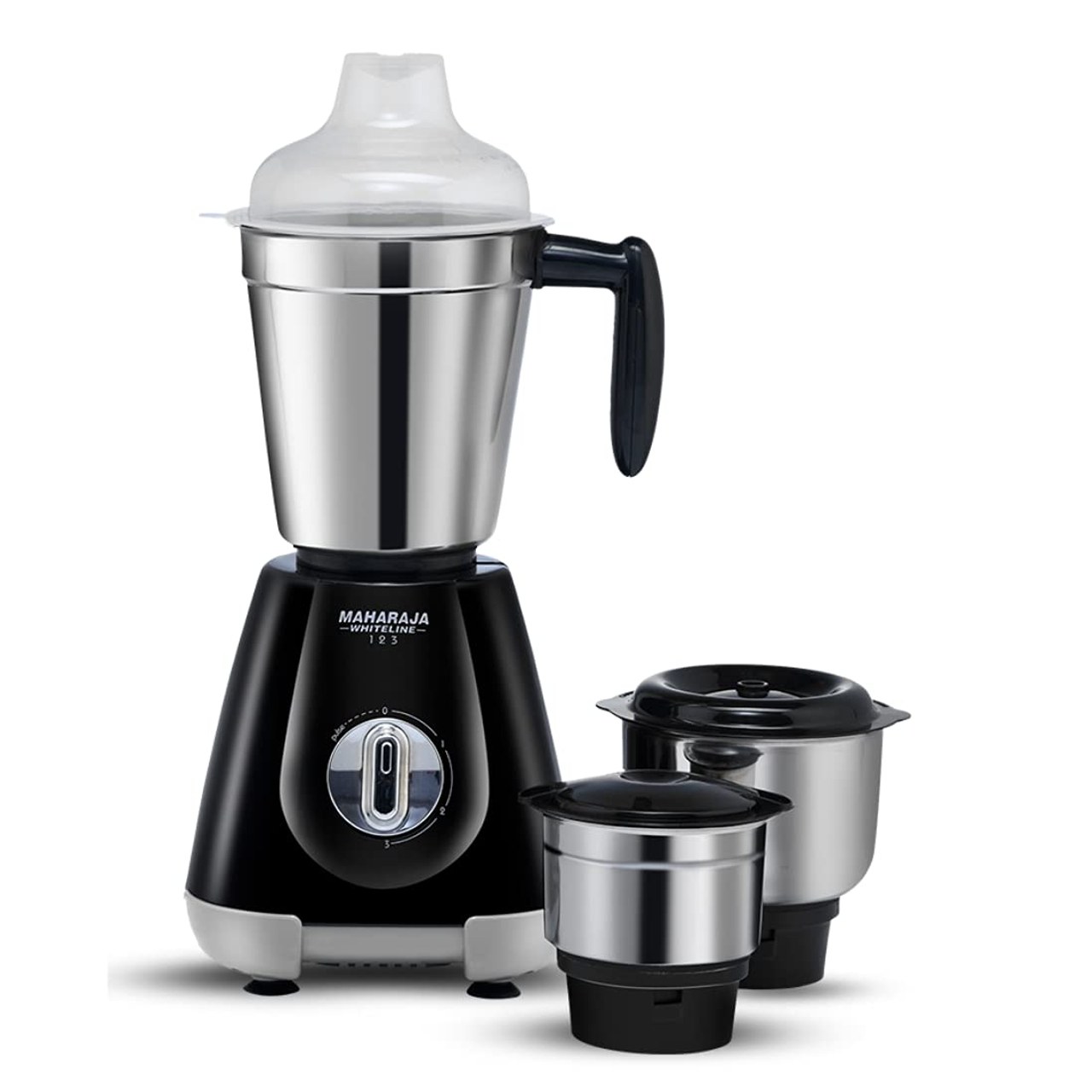 Maharaja Whiteline mg 123 550W Mixer Grinder, Black