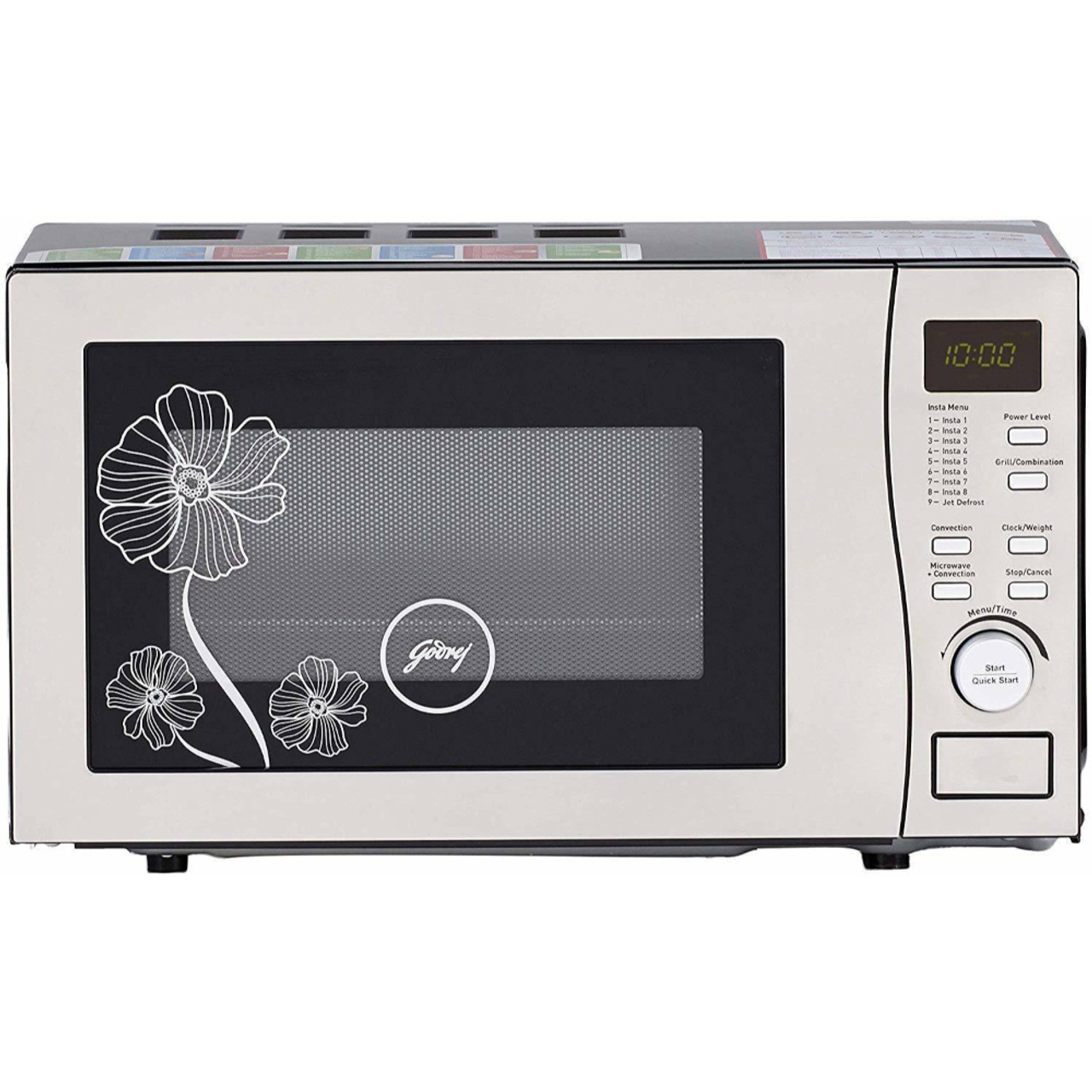 Godrej Convection Microwave Oven 20 L 140 Instacook Recipes Silver (GMX 20CA5 MLZ)