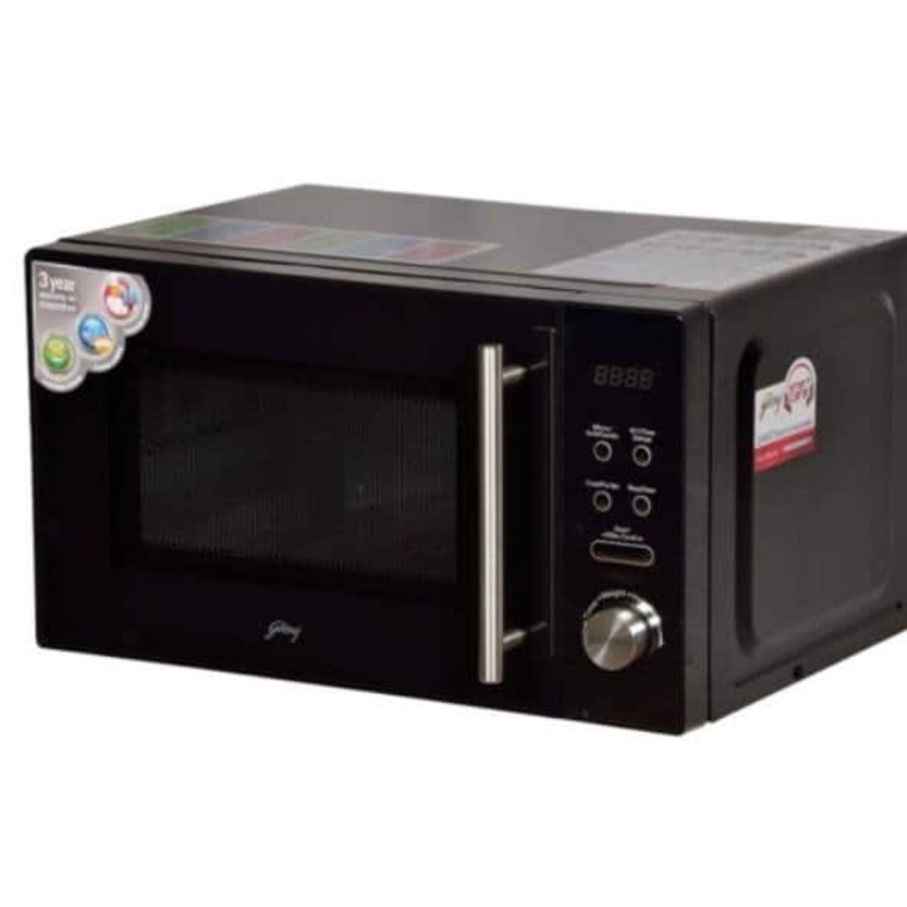 Godrej Convection Microwave Oven 20 L 125 Auto Cook Menus Stainless Steel Cavity (GMX 20CA7 PLM)