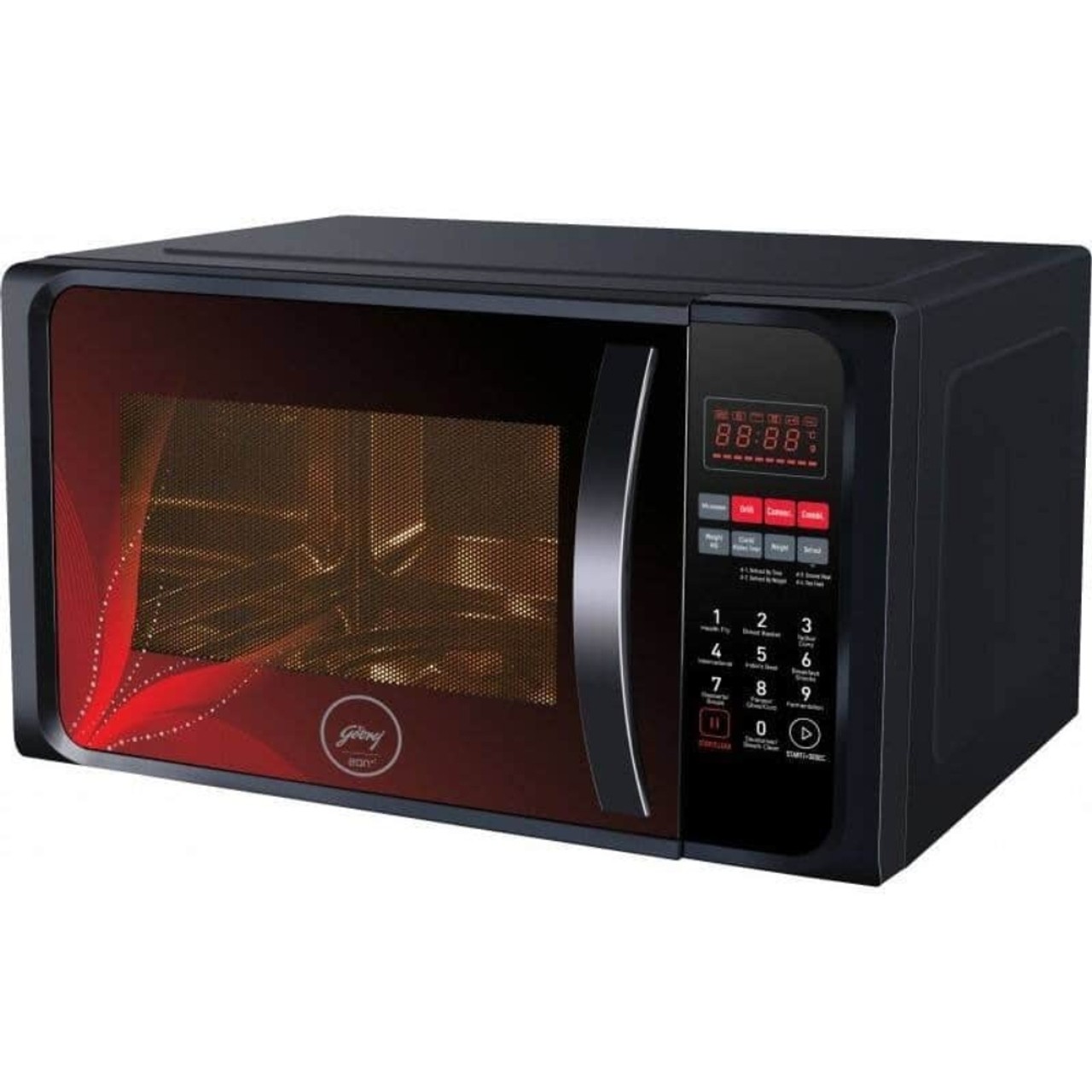 Godrej Convection Microwave Oven 23 L Touch Key Pad Child Lock Red Floral (GME 723 CF2 PM RED FLORAL ELEC SD00060)