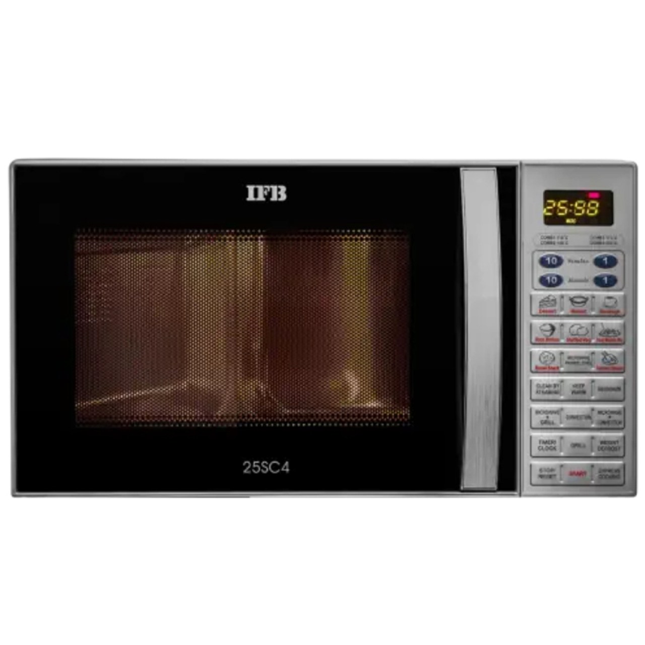 IFB Convection Microwave Oven 25 L Auto Cook Steam Clean Silver (25SC4)