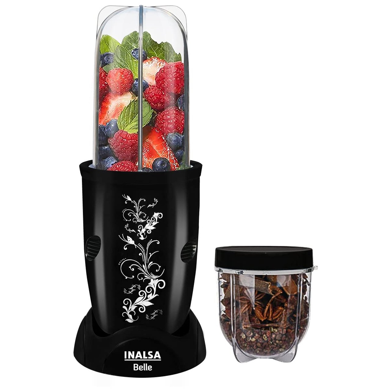 Inalsa Belle 600W Nutri Blender, Mixer, Grinder - Black