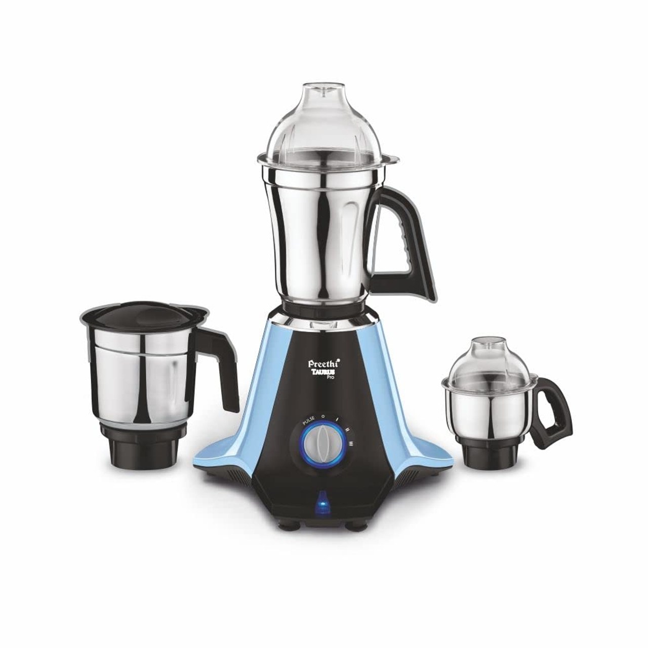 Preethi Mixer Grinder 1000W 3 Jars Blue-Black (MG-259)
