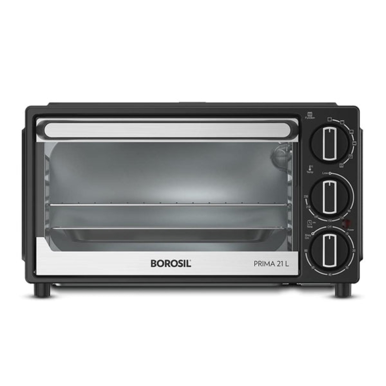 Borosil Prima Oven Toaster Griller 21L 5-Stage Heating Convection Timer