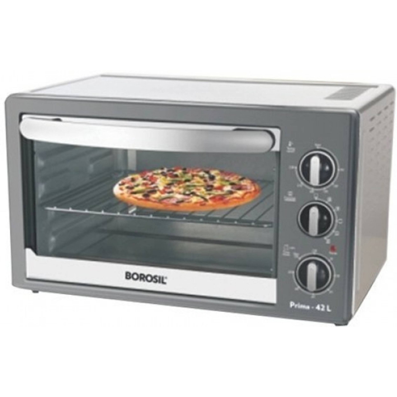 Borosil Oven Toaster Grill 30L Convection OTG with Rotisserie and 6-Stage Heating