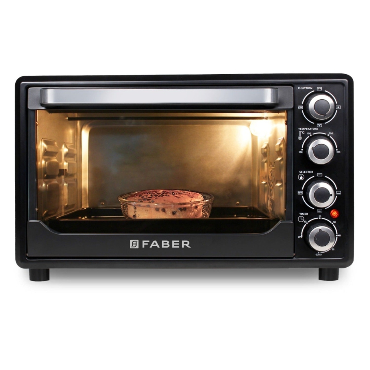 Faber Oven Toaster Griller 60L Convection Rotisserie Black