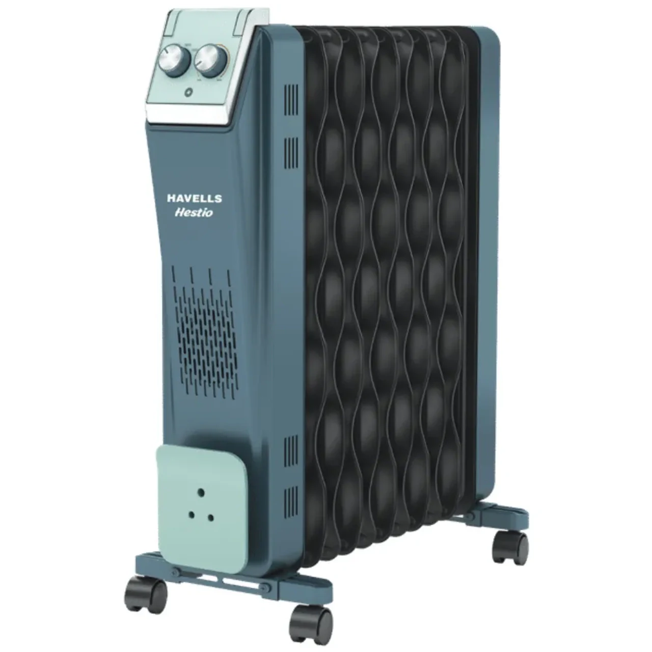 Havells Hestio PTC Fan Oil Filled Radiator Room Heater 2900W 11 Wave Fins Thermostatic Heat Control Grey