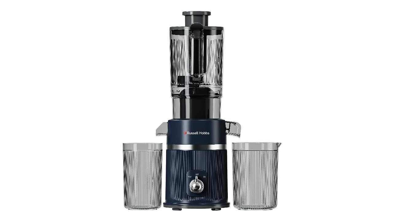 Russell Hobbs 200W Vitality Lite Power Slow Juicer | 60 RPM High Yield, Easy-Clean with Large Pulp Jug | RJE200V