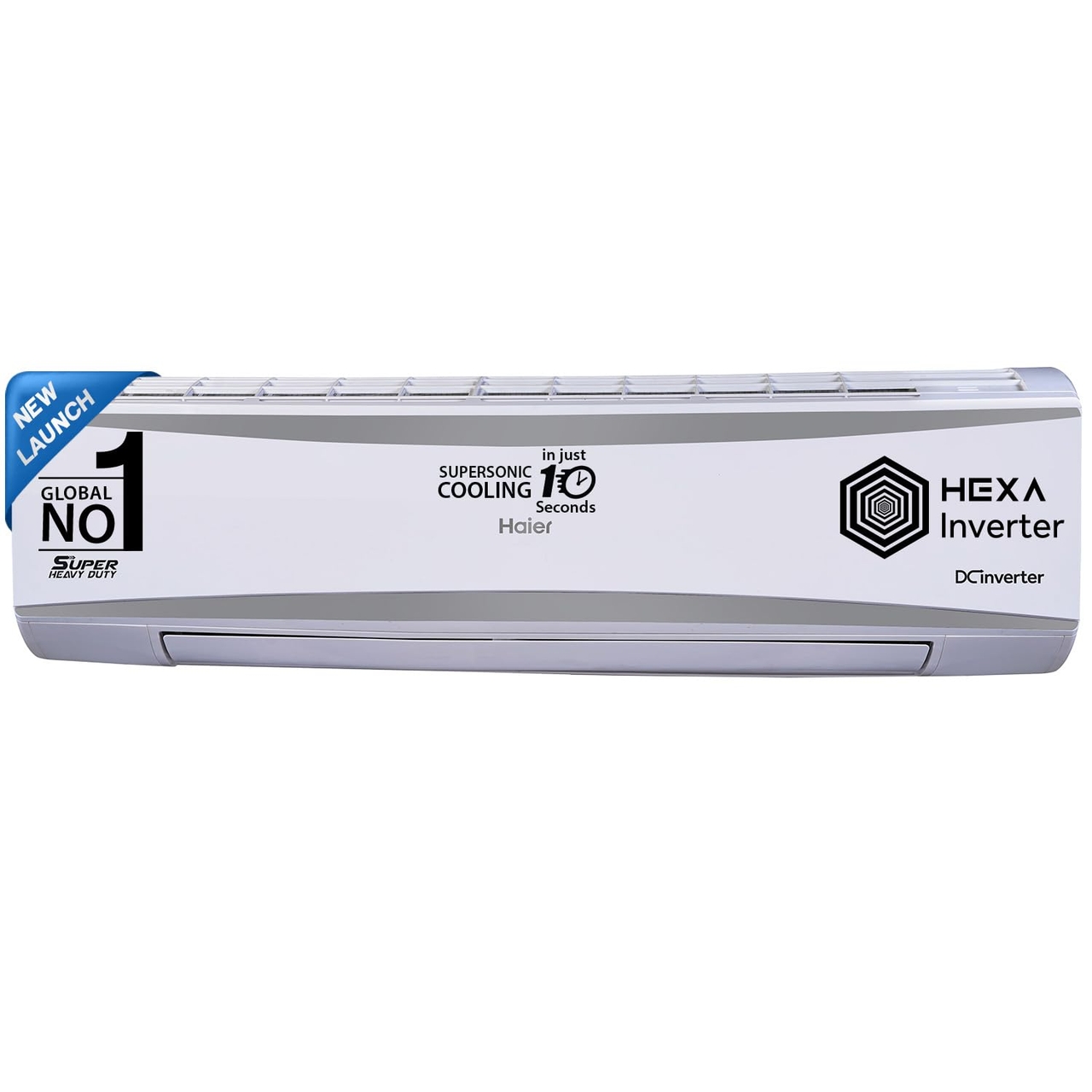 Haier Split AC 2 Ton 5 Star HEXA Inverter 7 in 1 Convertible HD Filter Frost Self Clean (HSU24HD-AOW5BN-INV)