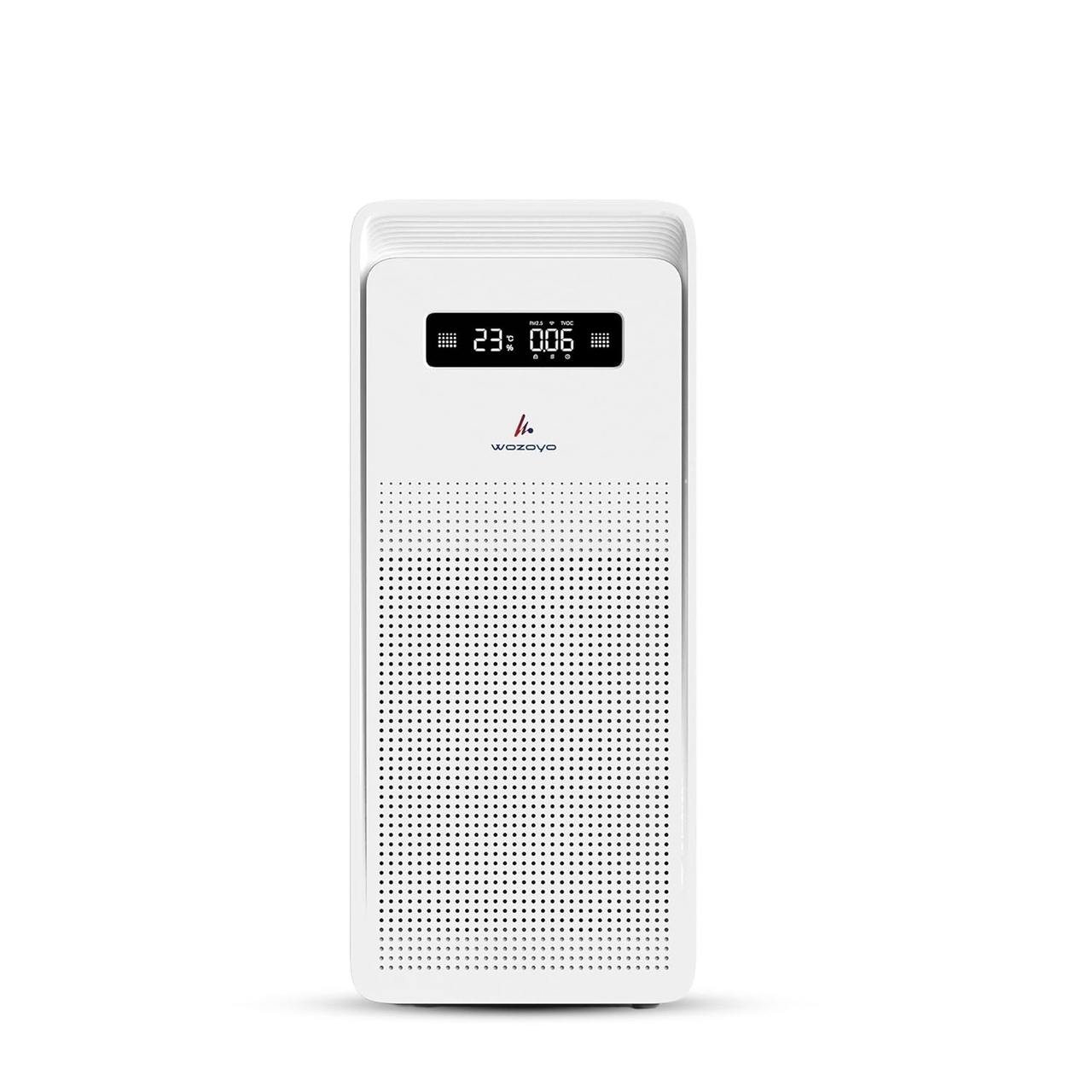 Wozoyo Air Purifier for Home & Office, 4-in-1 Pre, Anti-Bacterial, H13 HEPA, Carbon, Covers 2915ft², 700 m³/h CADR, Removes 99.99% PM2.5, Smoke Odor, Bacteria, Night Light – Pure Air PA6