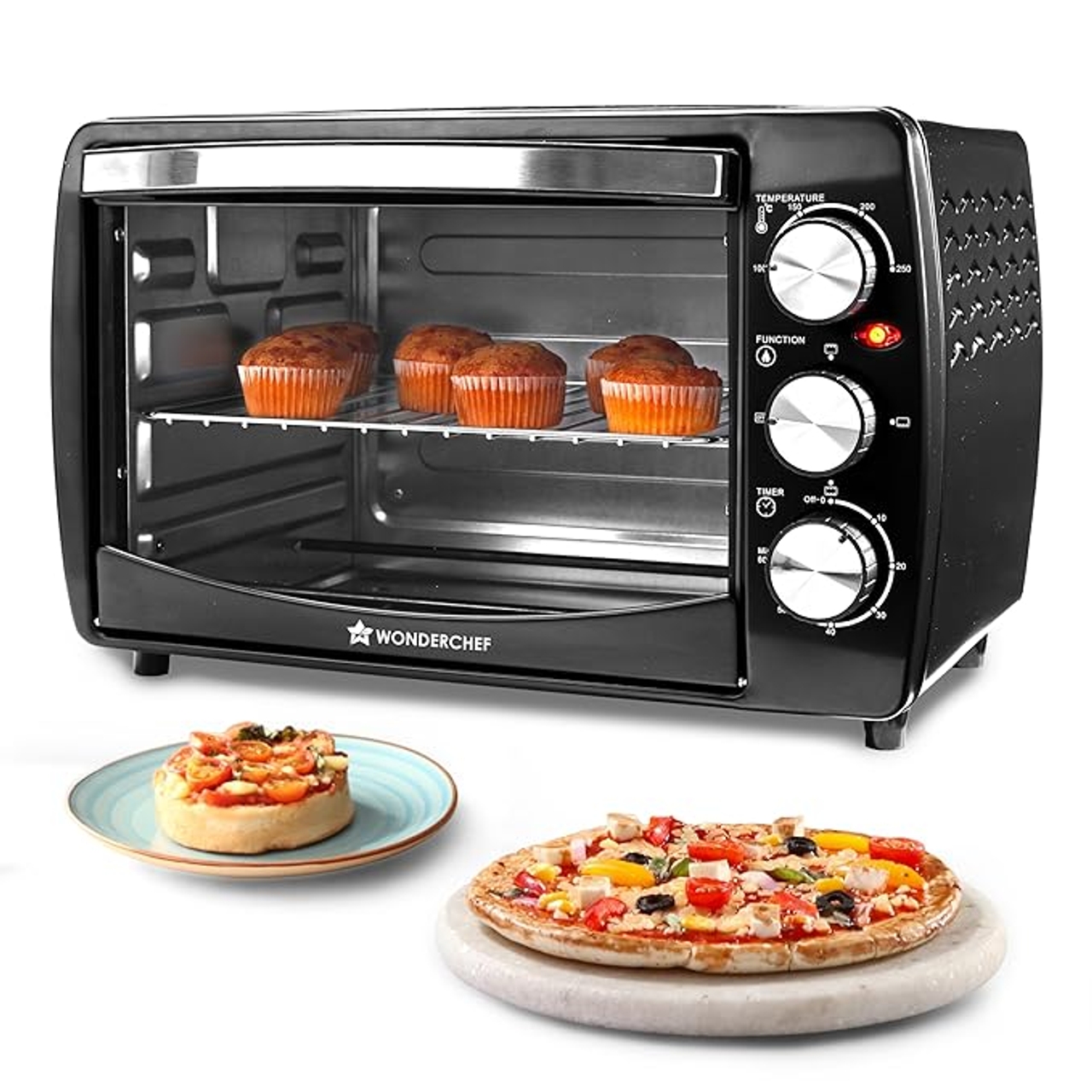 Wonderchef Oven Toaster Griller (OTG) 19 L | Bake, Grill, Roast | Auto-Shut Off | Easy to Clean | 2 Year Warranty
