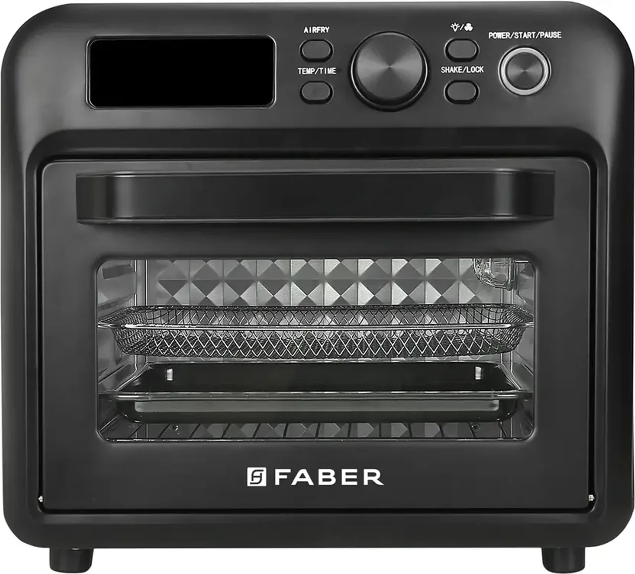 Faber FAO 20L BK 15DF | Air Fryer Oven | Bake, Toast, Roast, Fry, Preheat| 15 Function Air Fryer (20 L)