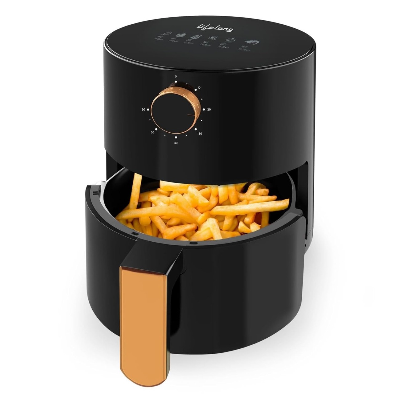 Lifelong 2.5L Air Fryer with Timer Control, LLHF26 - Black