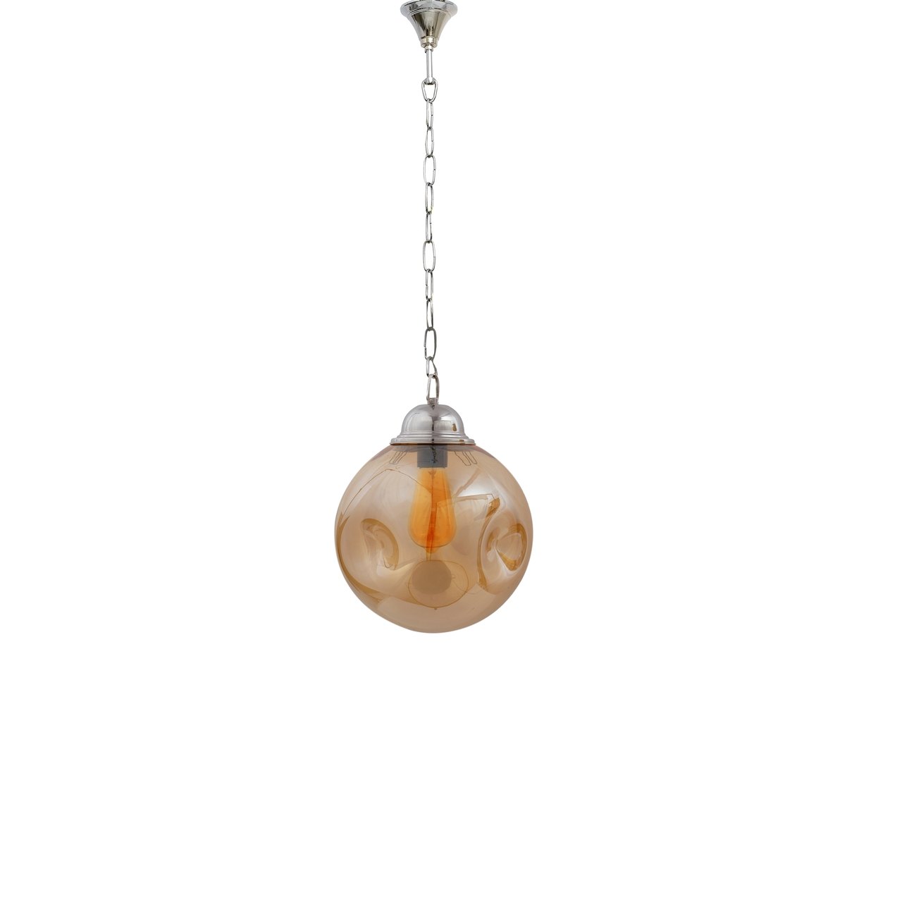 Kapoor Lights - Amber Glass Pruet Luster Hanging Ceiling Light