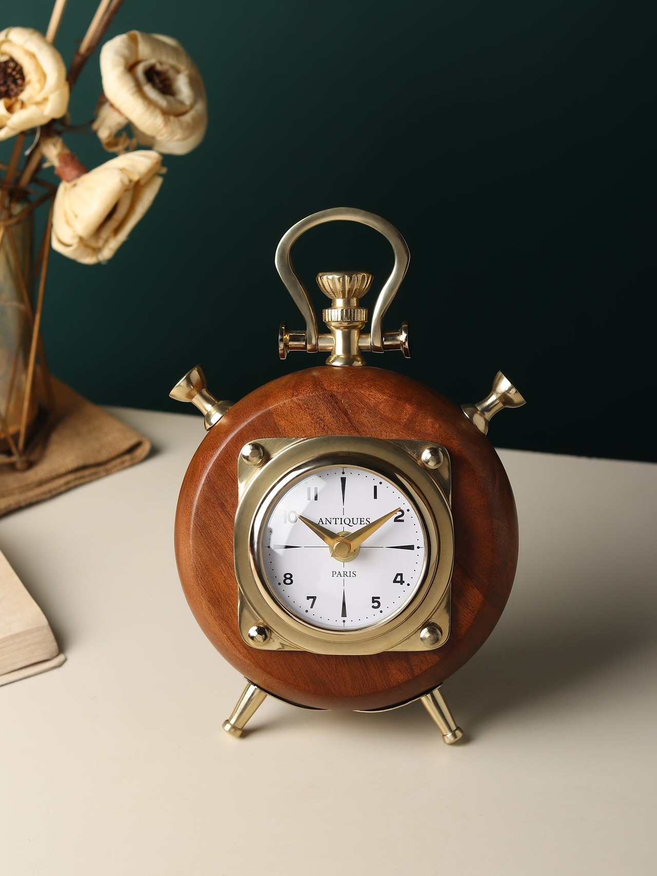 Bellmont Table Clock- Gold