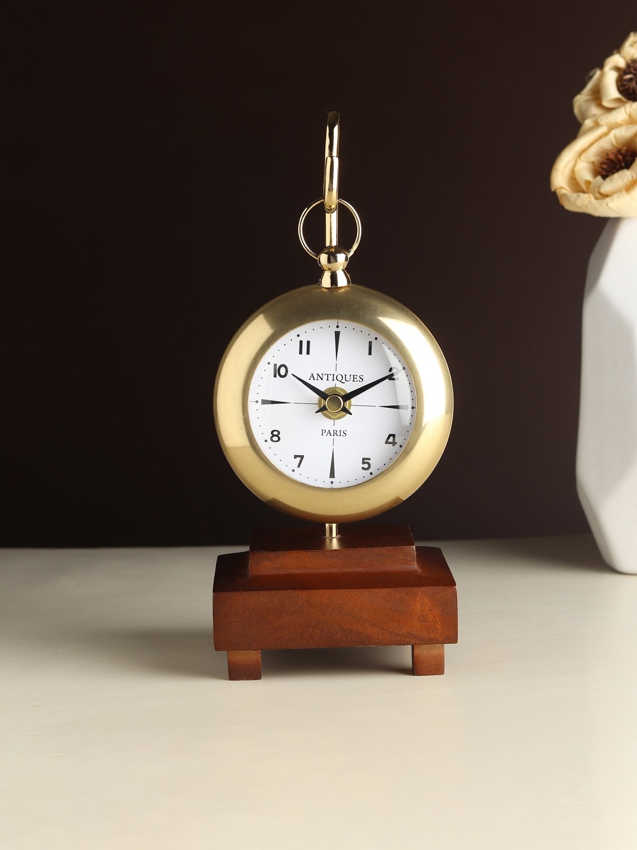 Eldora Gold Table Clock- Gold