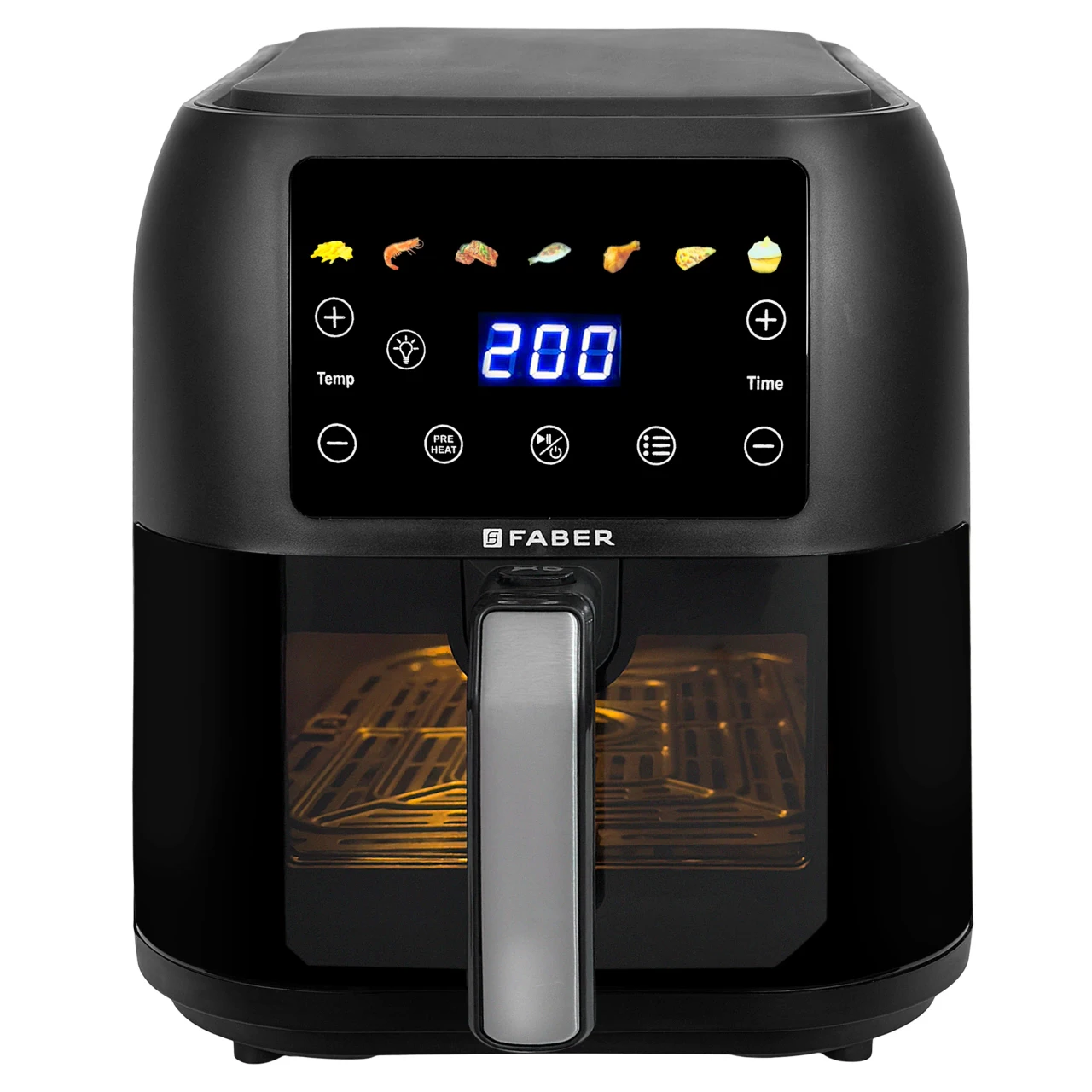 Faber 8L 1700W Digital Dual Basket Air Fryer with Touch Control Black