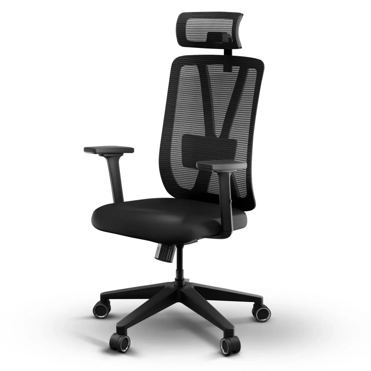 Frido AeroMesh Classic Ergo Chair With Headrest - Black