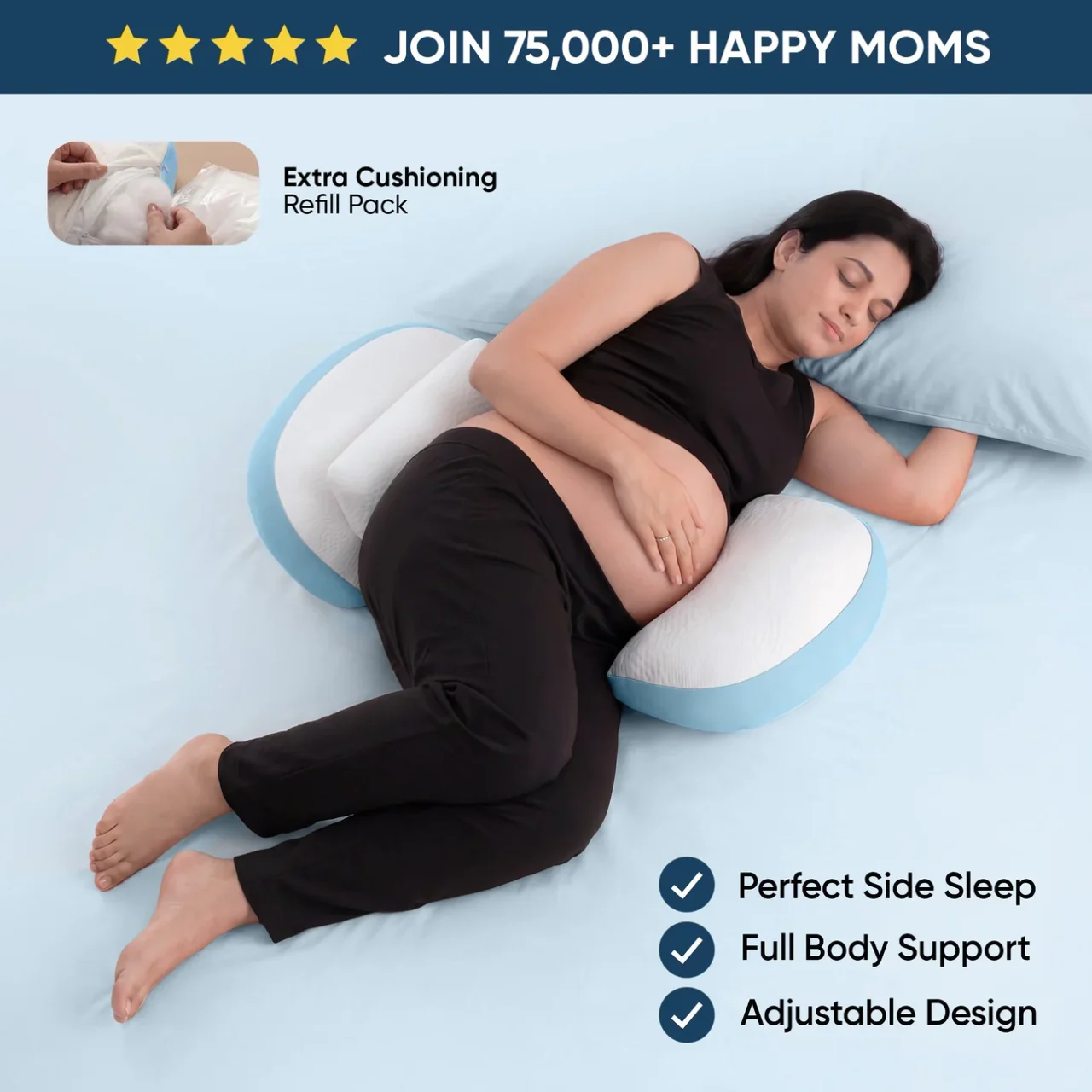Frido Maternity Pillow Plus - Baby Blue
